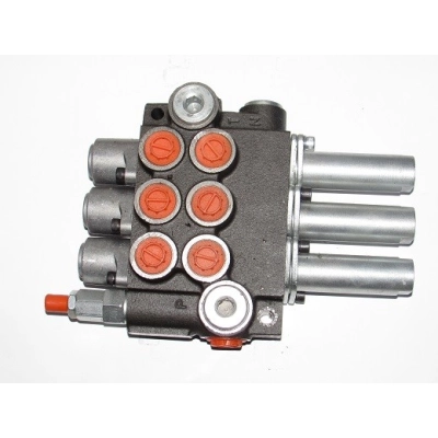 Rozdzielacz hydrauliczny  3 - sekcyjny z kitami 40L - przepływ max.