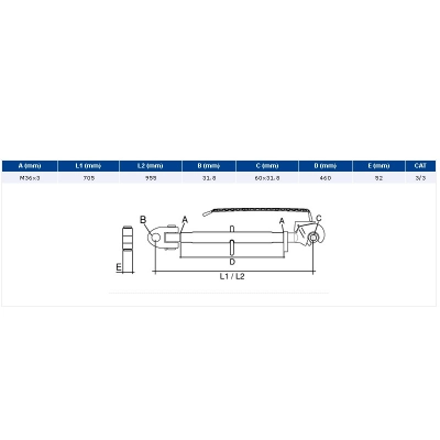 Łacznik górny cetralny KAT. 3/3  KTLAYRH3 4503-36