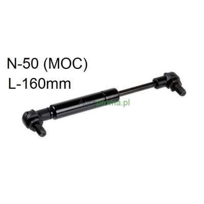 Amortyzator gazowy siłownik hamulca DEUTZ L-160 mm F-50N