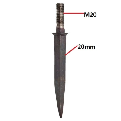 Ząb brony polowej prosty kwadrat M20