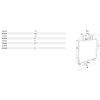 244295A1, Chłodnica wody CASE MX100 MX110 MX120 MX135