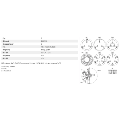233003410, Docisk sprzęgła, Sprzęgło CASE CS78 CS86 CS94