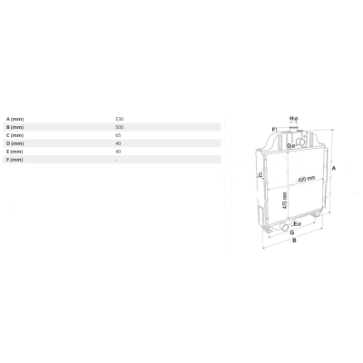 04438383, Chłodnica wody DEUTZ AGROTRON 80 90 100 110