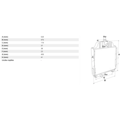 Chłodnica wody CASE STEYR 1-33-153-216 1-33-153-016