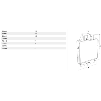 244295A1, Chłodnica wody CASE MX100 MX110 MX120 MX135