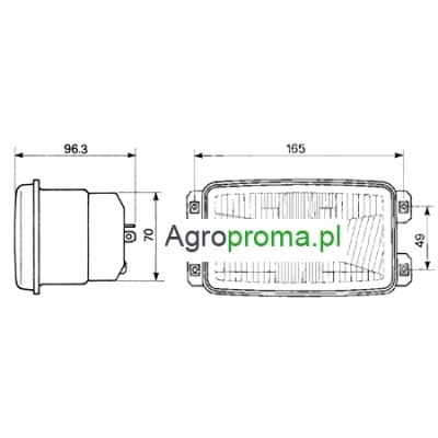 280297400, Reflektor Same Lambrogini Deutz