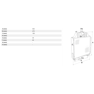 radiator New Holland TT75