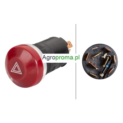 5122659, Włącznik świateł awaryjnych New Holland TD60, TD70, TD80, TD90, TD95