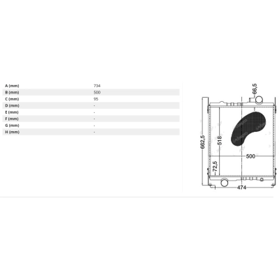 G199204050010, Chłodnica wody FENDT 310 311 312 509 510