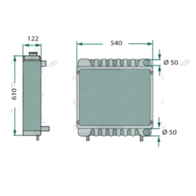 H718202050101, Chłodnica wody FENDT 711 712 714 716