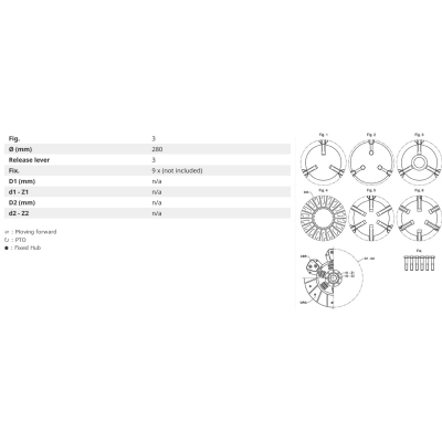 128004550, Docisk sprzęgła, Sprzęgło DAVID BROWN 1290 1390 1294