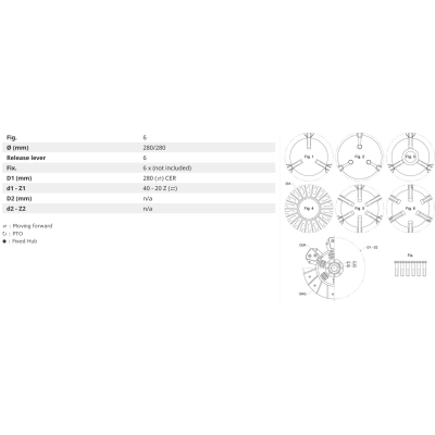 228013311, Docisk sprzęgła, Sprzęgło SAME Krypton V70 Krypton V80