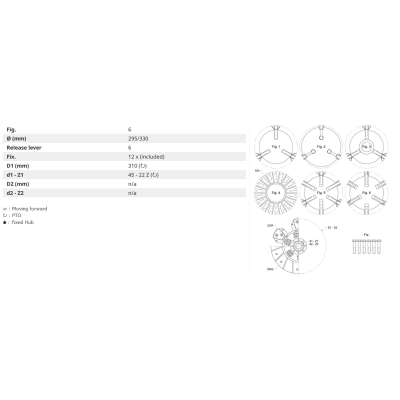233003311, Docisk sprzęgła, Sprzęgło FENDT 307C 308C 309C