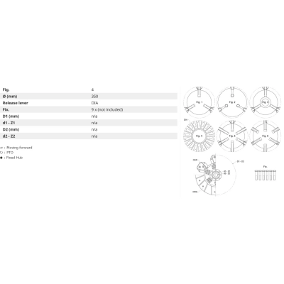 135028510, Docisk sprzęgła, Sprzęgło SAME Antares 100 Antares 110 II  Antares 130